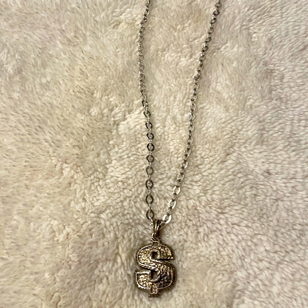 Dollar Sign Necklace Vintage - Picture 2 of 6